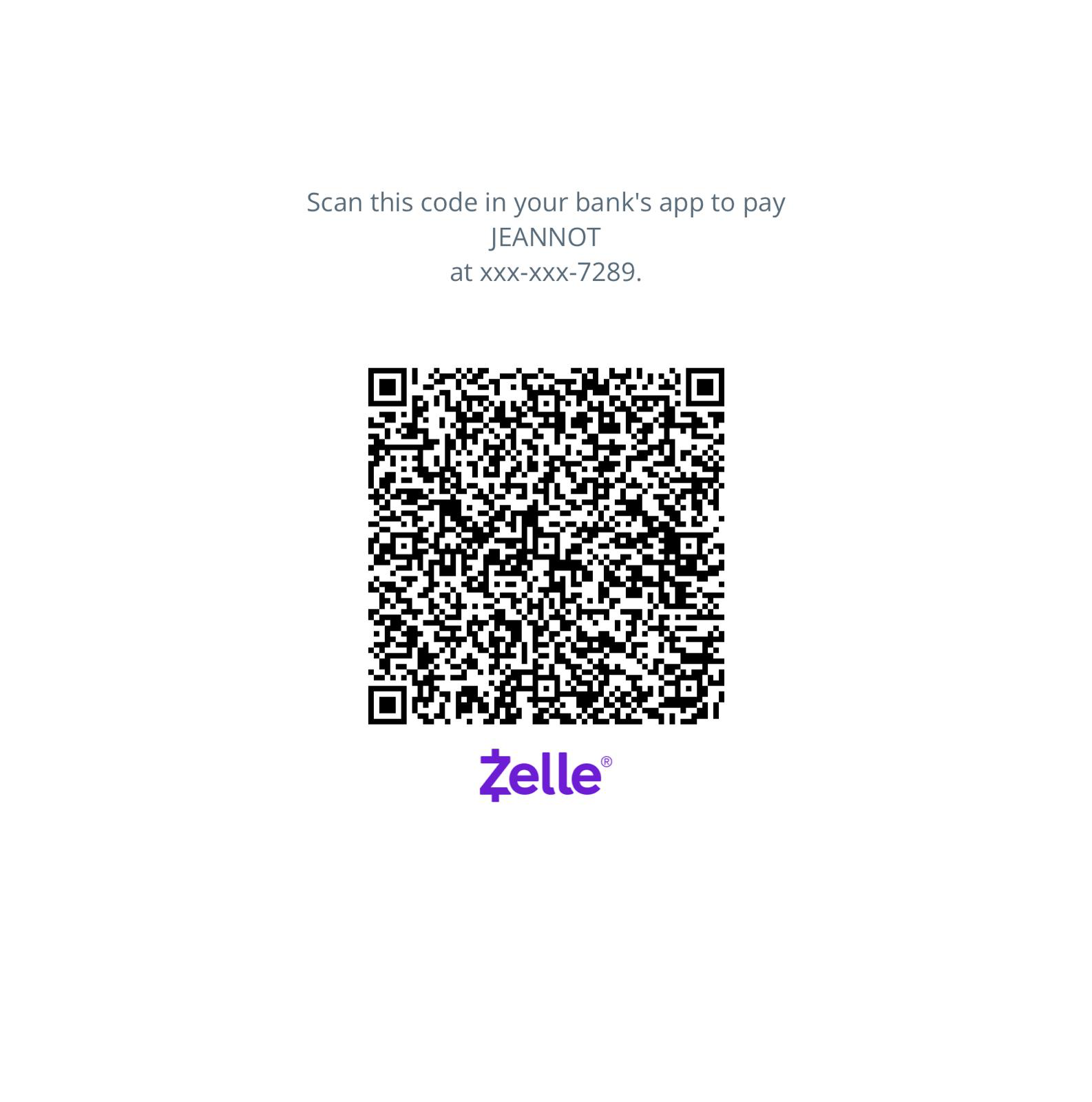 Donate via Zelle QR Code